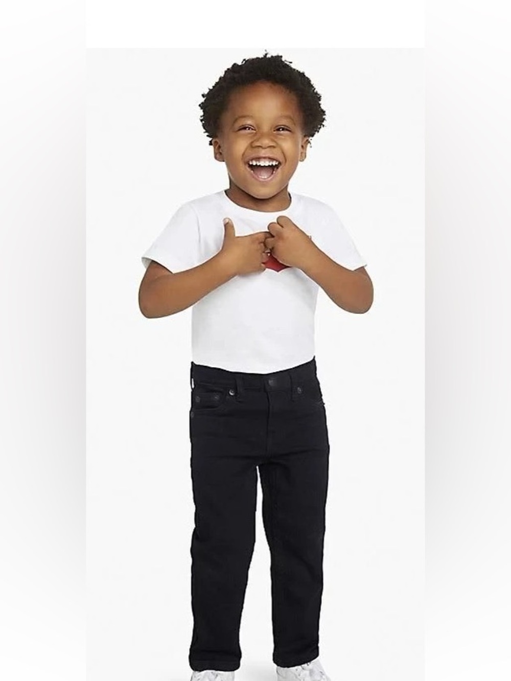 LEVI NWT Black Jeans - 4T Toddler Boys Two-Pack Pants. BLUE jeans 4T worn once